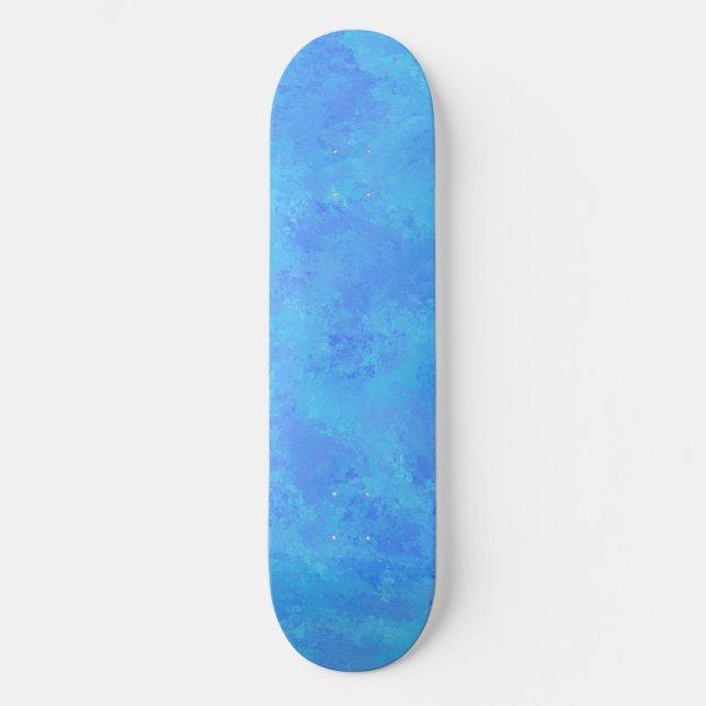 Blue Abstract Pattern  Skateboard (Front)