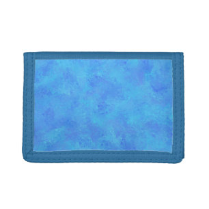 Blue Abstract Pattern  Trifold Wallet