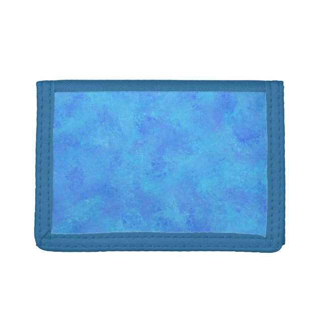 Blue Abstract Pattern  Trifold Wallet (Front)