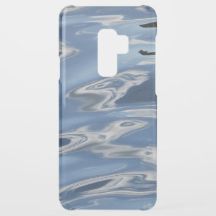 Blue abstract pattern uncommon samsung galaxy s9 plus case