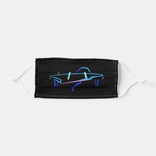 Blue Abstract Piano Adult Cloth Face Mask