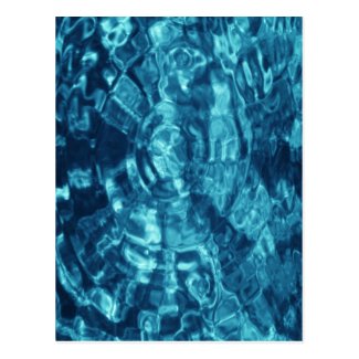 Blue Abstract Postcard