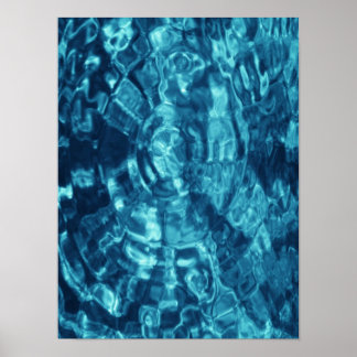 Blue Abstract Poster