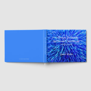 Blue Abstract Retirement Party Memory/Guest Book