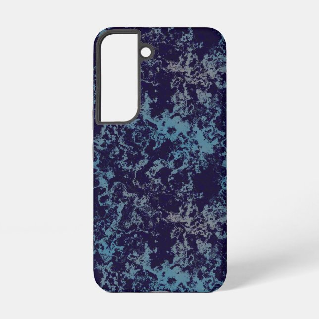Blue Abstract Samsung Galaxy Case (Back)