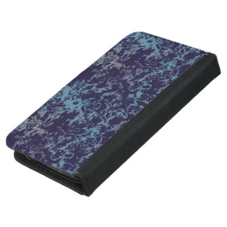Blue Abstract Samsung Galaxy S5 Wallet Case