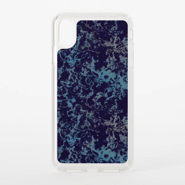 Blue Abstract Speck iPhone XS Max Case (Front)