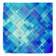 Blue Abstract Squares