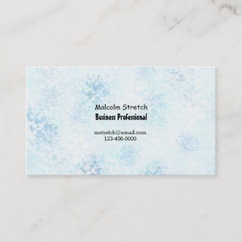 Blue Abstract Stipple Contemporary Business Card by seashell2 at Zazzle