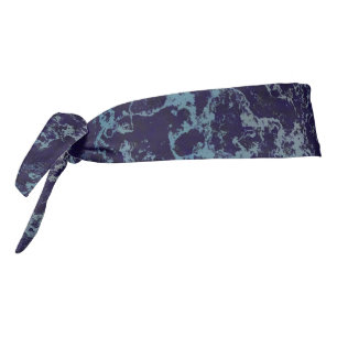 Blue Abstract Tie Headband