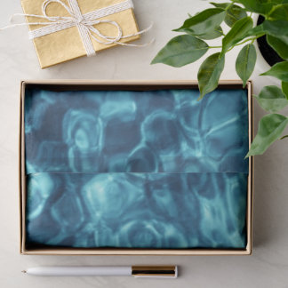 Blue Abstract Tissue Paper