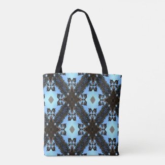 Blue Abstract Tote Bag