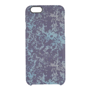 Blue Abstract Clear iPhone 6/6S Case