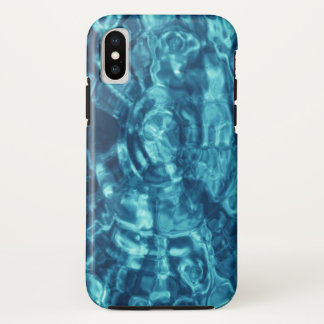 Blue Abstract Water Ripples Photo iPhone X Case