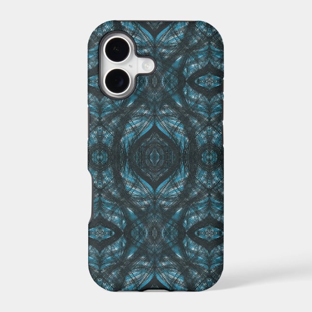 Blue Abstract Watercolor Art Case-Mate iPhone Case (Back)