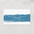 Blue Abstract Watercolor Splash Business Card