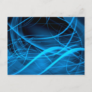 blue abstract wave shiny energy background postcard