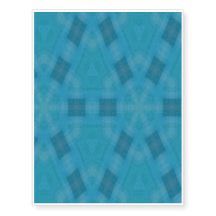 Blue abstract wood Pattern Temporary Tattoos
