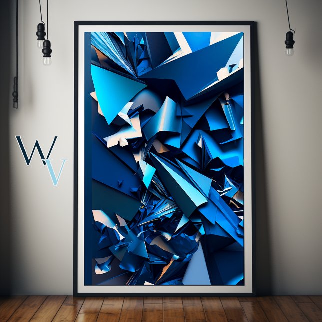Blue Abstraction Poster (Creator Uploaded)
