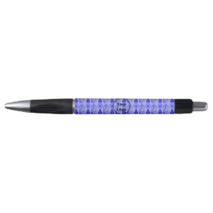 Blue accountant business pattern pen