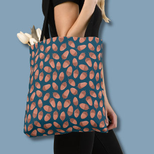 Blue Acorn pattern Tote Bag
