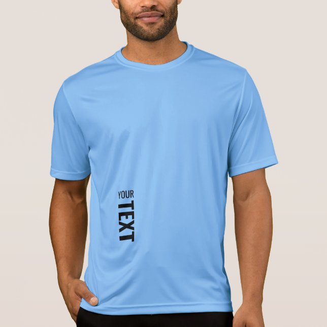Blue Activewear Sport Competitor Mens Modern T-Shirt (Front)