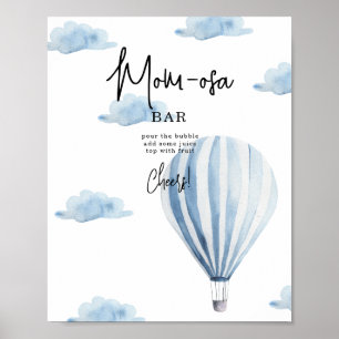 Blue Aerostat - mom-osa bar Poster