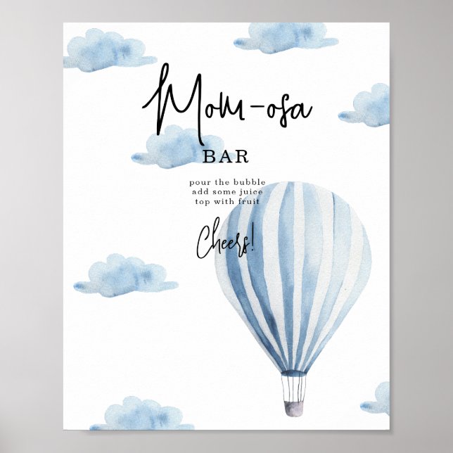 Blue Aerostat - mom-osa bar Poster (Front)