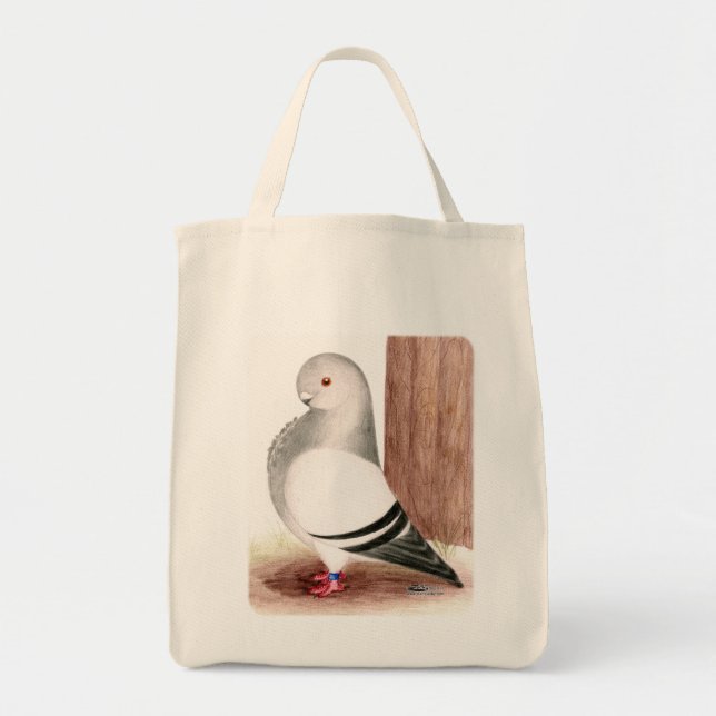 Blue African Owl Pigeon Tote Bag (Front)
