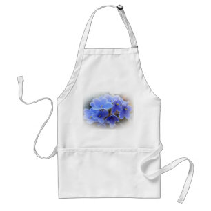 Blue African Violets Adult Apron
