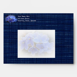 Blue African Violets Envelope