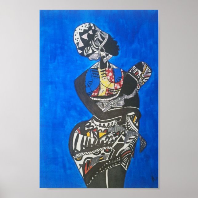 blue afrika poster (Front)