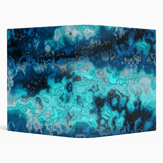 Blue Agate 3 Ring Binder (Background)