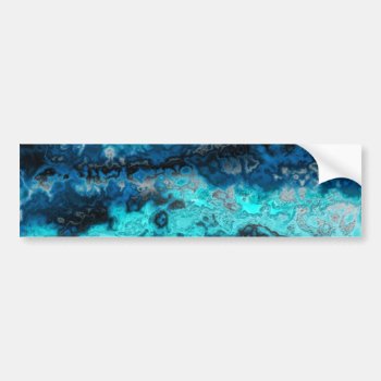 Blue Agate Bumper Sticker by DeepFlux at Zazzle