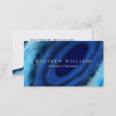 Blue Agate Business Cards (Front/Back)