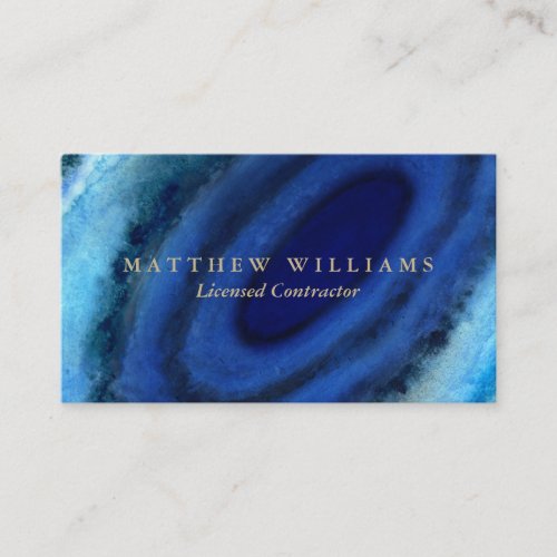 Blue Agate Business Cards