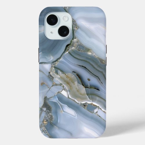 Blue Agate iPhone 15 Case