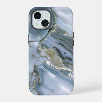 Blue Agate Iphone 15 Case by FantasyCases at Zazzle