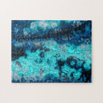 Blue Agate Jigsaw Puzzle by DeepFlux at Zazzle