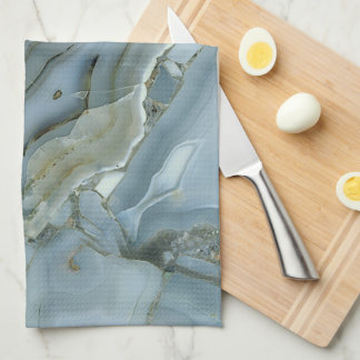 Blue agate kitchen towel