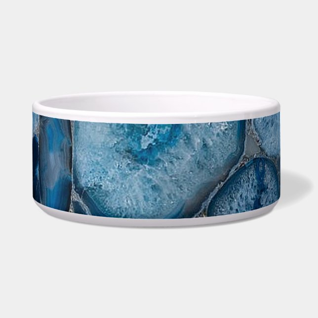 Blue Agate New Age Pet Bowl (Front)