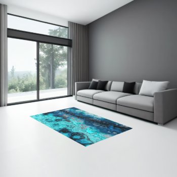 Blue Agate Rug by DeepFlux at Zazzle
