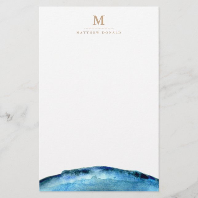 Blue Agate Stationery (Front)