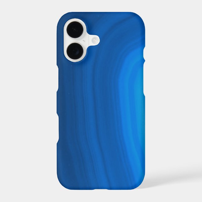 Blue Agate Stone Iphone Case (Back)