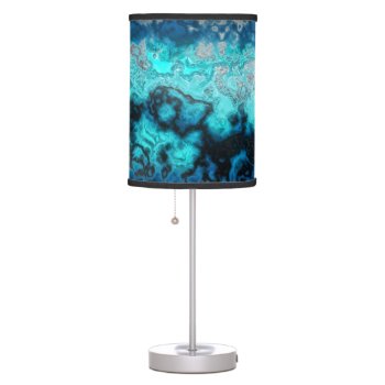 Blue Agate Table Lamp by DeepFlux at Zazzle