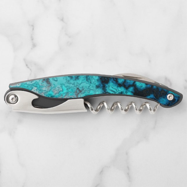 Blue Agate Waiter's Corkscrew (Front)