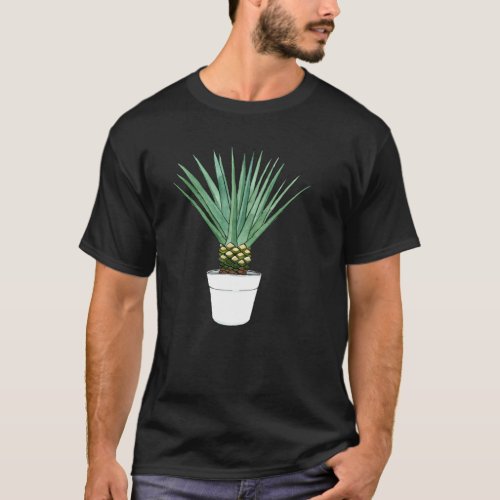 Blue Agave Tequila House Plant Alcohol Substance A T_Shirt