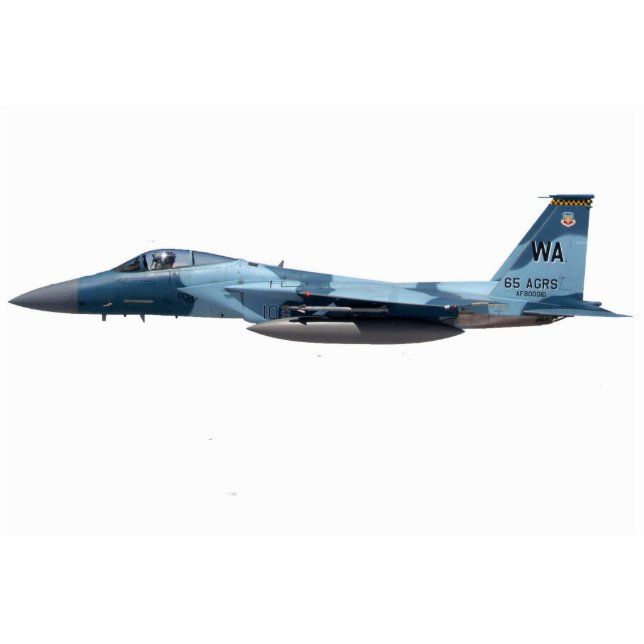 Blue Aggressor F-15 Eagle Statuette (Front)