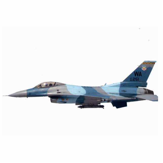 Blue Aggressor F-16 Fighting Falcon Statuette (Front)