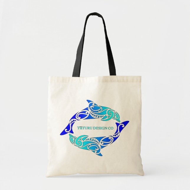 Blue Aihe (Dolphins) Design Bag (Front)